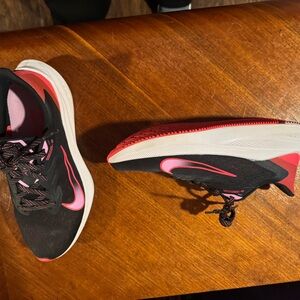 Nike Black and Pink Women's Running Shoes